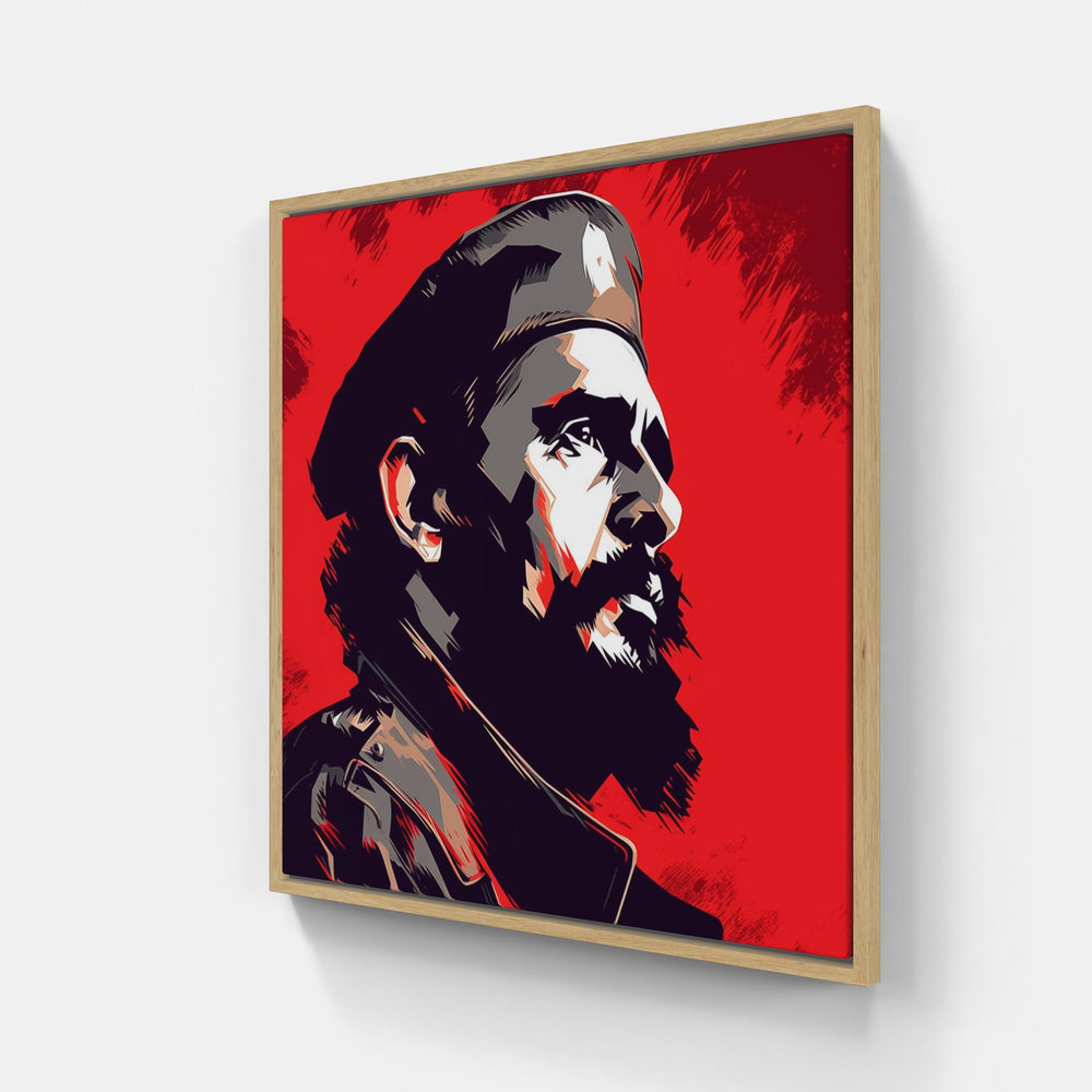 Fidel Castro Pop-Canvas-artwall-Artwall