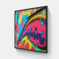 Graffiti Artistic Expression-Canvas-artwall-20x20 cm-Black-Artwall