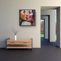 Tender Kiss Harmony Bliss-Canvas-artwall-Artwall