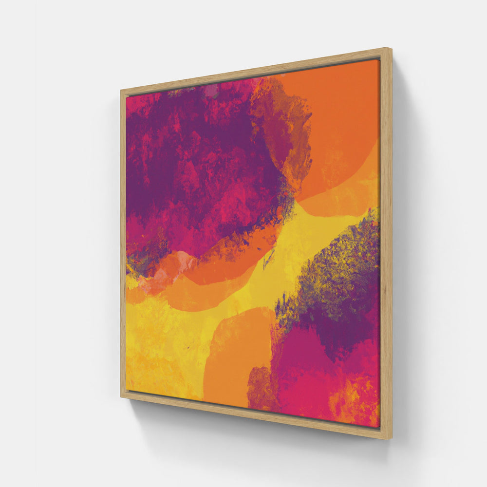 Orange sky sunset-Canvas-artwall-20x20 cm-Wood-Artwall