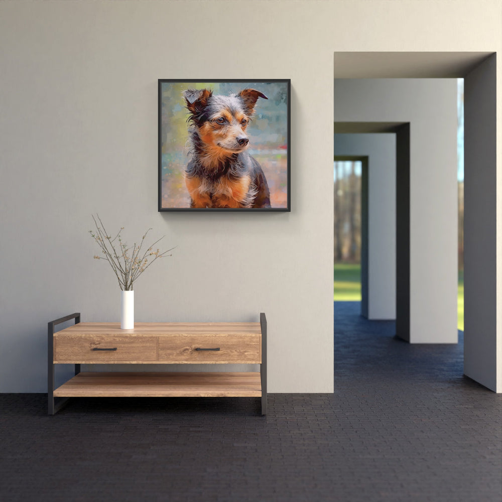 Happy Hound-Canvas-artwall-Artwall