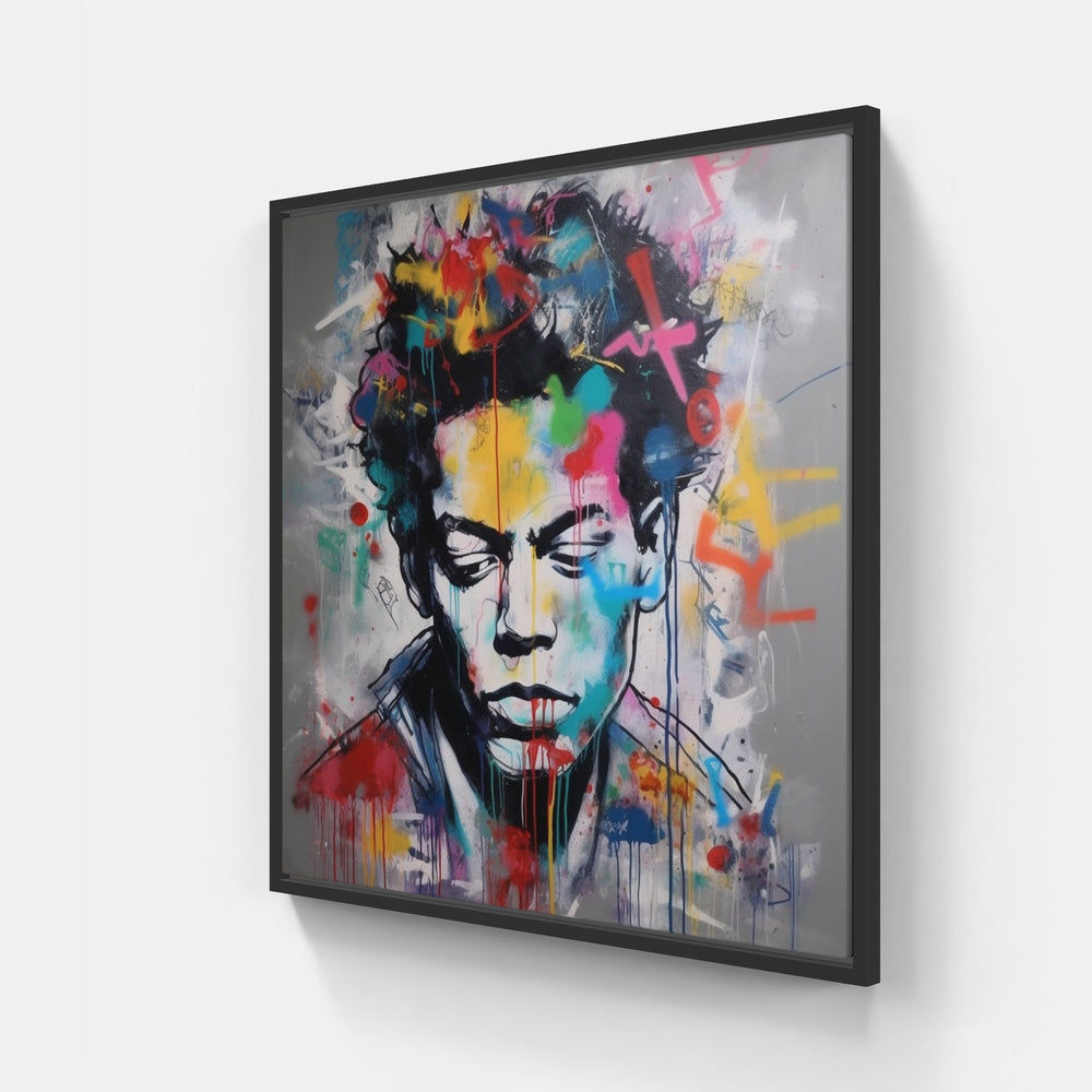 Street Dreams Alive-Canvas-artwall-20x20 cm-Black-Artwall