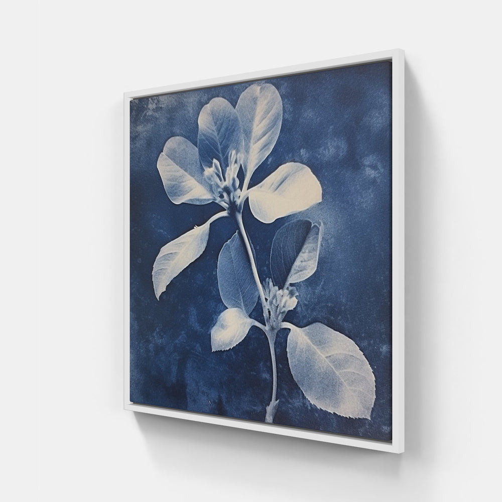 Enigmatic Cyanotype Chronicles-Canvas-artwall-20x20 cm-White-Artwall