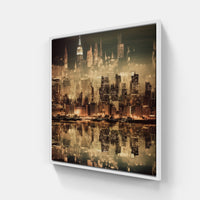 Twilight in the Urban Maze-Canvas-artwall-40x40 cm-White-Artwall