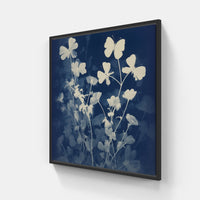 Vintage Treasures in Blue-Canvas-artwall-20x20 cm-Black-Artwall