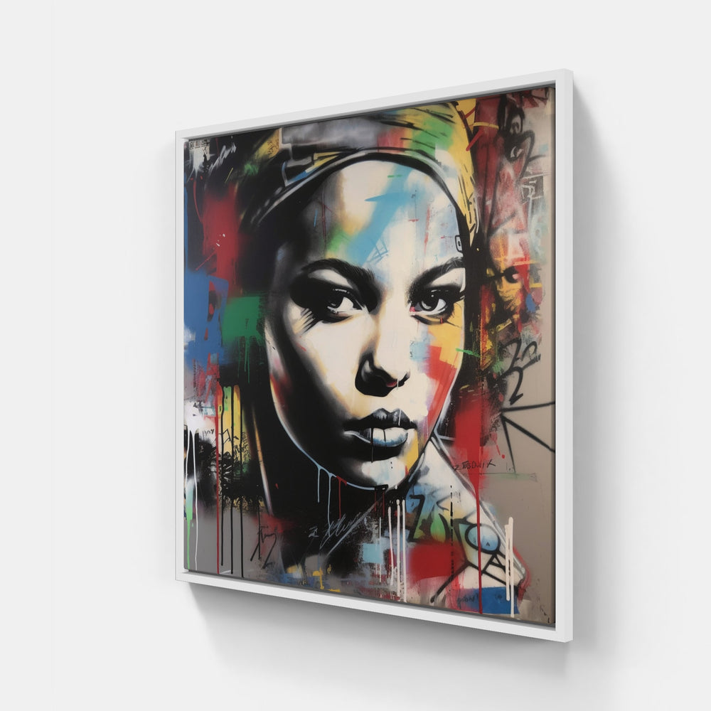 Street dreams chase.-Canvas-artwall-20x20 cm-White-Artwall