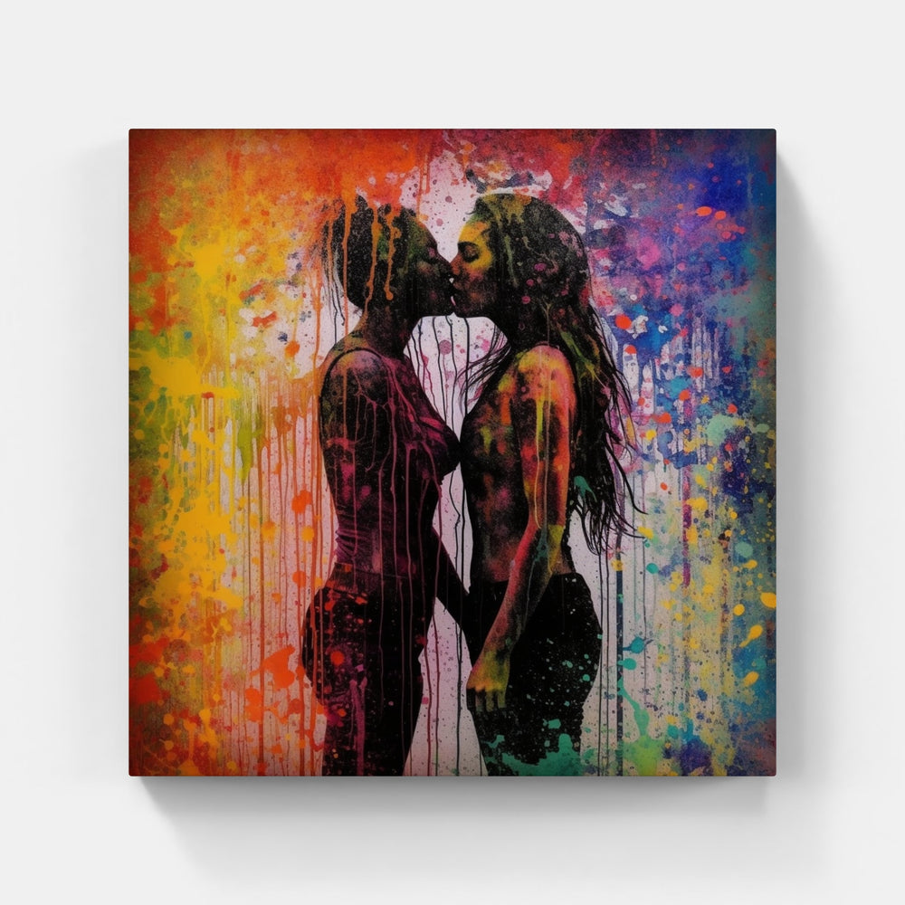 Eternal Embrace Passion Harmony-Canvas-artwall-Artwall