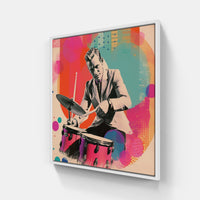 Melting Pot of Drums-Canvas-artwall-20x20 cm-White-Artwall