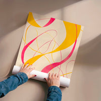 L'impression présentée en poster, sans encadrement, sur un mur neutre.