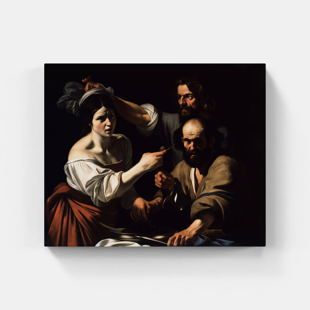 Caravaggio's Timeless Gaze-Canvas-artwall-Artwall