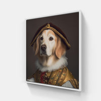 dog love joy peace-Canvas-artwall-20x20 cm-White-Artwall