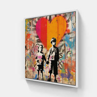 Hearts Enchanting Passion-Canvas-artwall-20x20 cm-White-Artwall