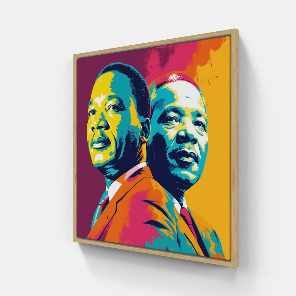 Martin Luther King Pop Power-Canvas-artwall-Artwall