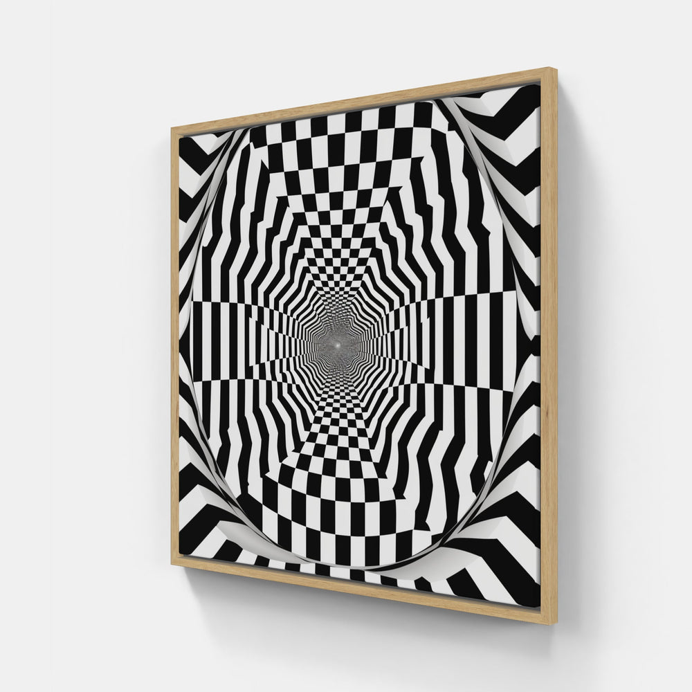 Mystifying Optical Marvels-Canvas-artwall-20x20 cm-Wood-Artwall