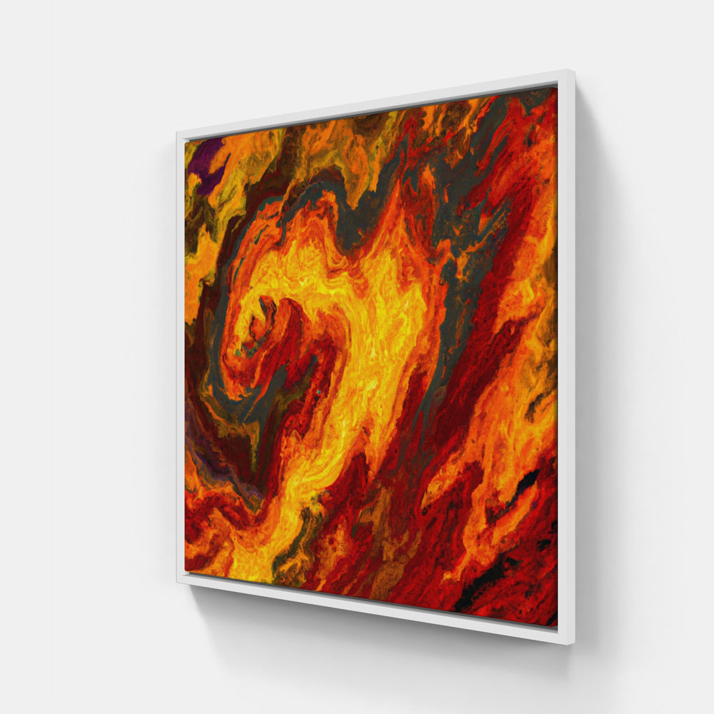 Orange sunrise bliss-Canvas-artwall-20x20 cm-White-Artwall