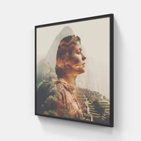 Antique Beauty in Light-Canvas-artwall-20x20 cm-Black-Artwall