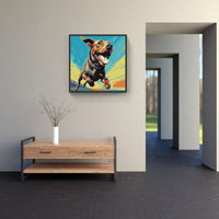 Dog Woof Bark Ruff-Canvas-artwall-Artwall