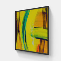 Yellow Sunlight Shines-Canvas-artwall-20x20 cm-Black-Artwall