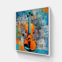 Enchanting Violin Sonata-Canvas-artwall-20x20 cm-White-Artwall