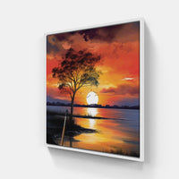 Serenade of the Sunset-Canvas-artwall-20x20 cm-White-Artwall