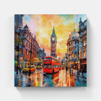 London Serene River Reflections-Canvas-artwall-Artwall