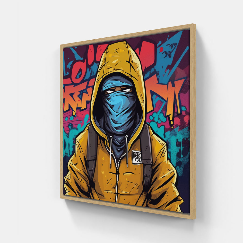 Vibrant Streetwear Splash-Canvas-artwall-20x20 cm-Wood-Artwall