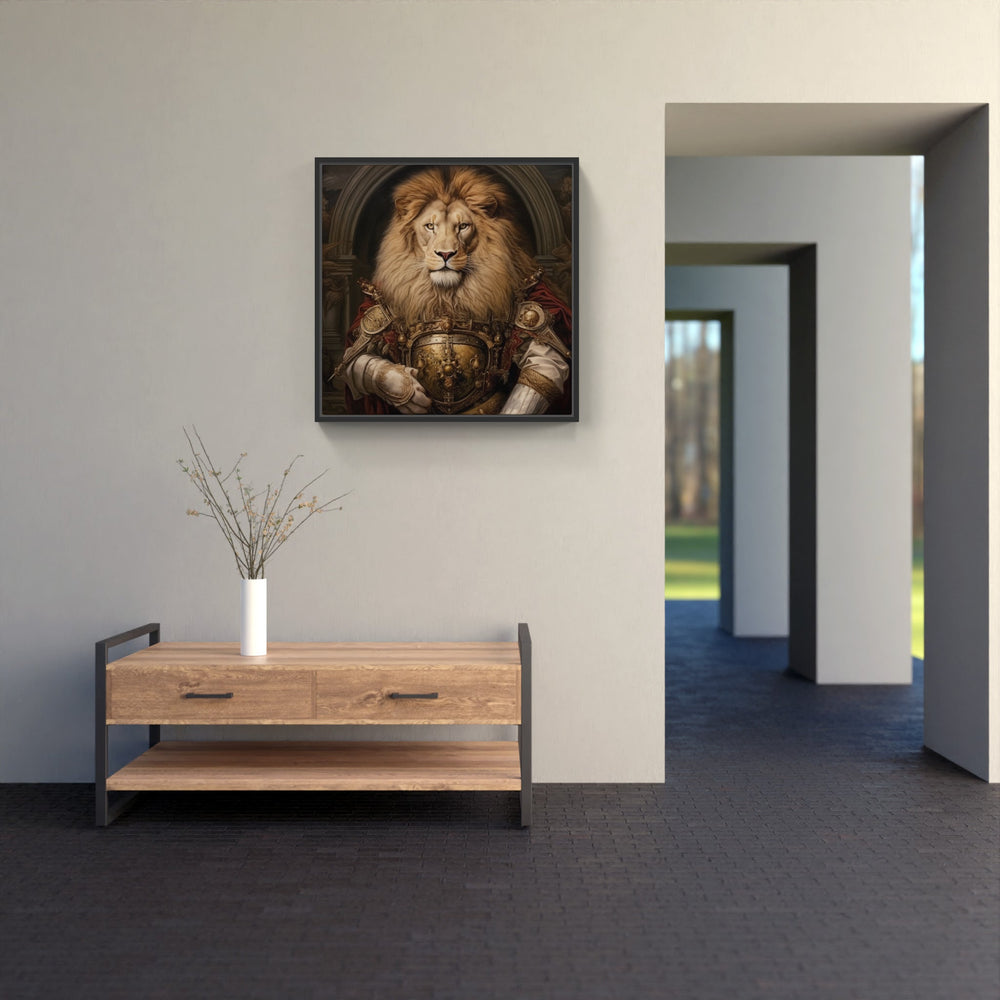 Lion Roar Strength Fear-Canvas-artwall-Artwall