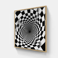 Reality's Illusory Veil-Canvas-artwall-20x20 cm-Wood-Artwall