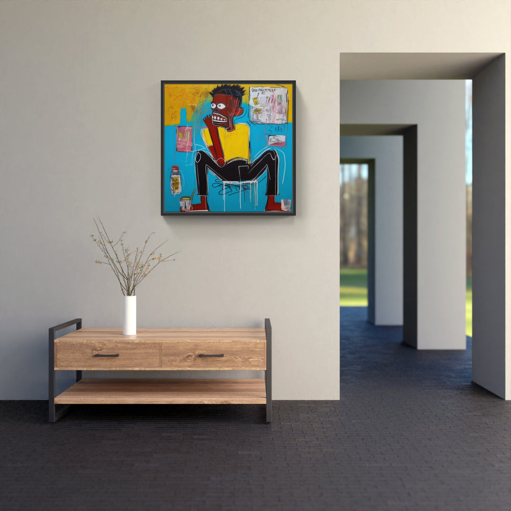Abstract Basquiat Fusion-Canvas-artwall-Artwall