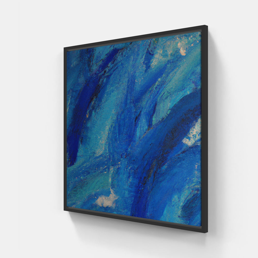 Blue dreaming-Canvas-artwall-20x20 cm-Black-Artwall