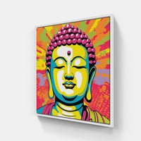 Buddha Pop Spirit-Canvas-artwall-20x20 cm-White-Artwall