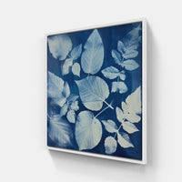 Cyanotype Enchantment Unveiled-Canvas-artwall-20x20 cm-White-Artwall