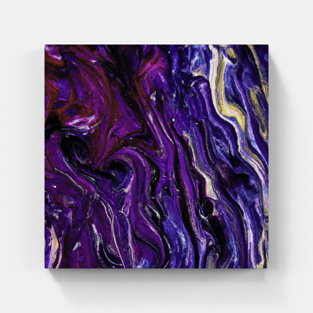 Purple on time flowers-Canvas-artwall-Artwall