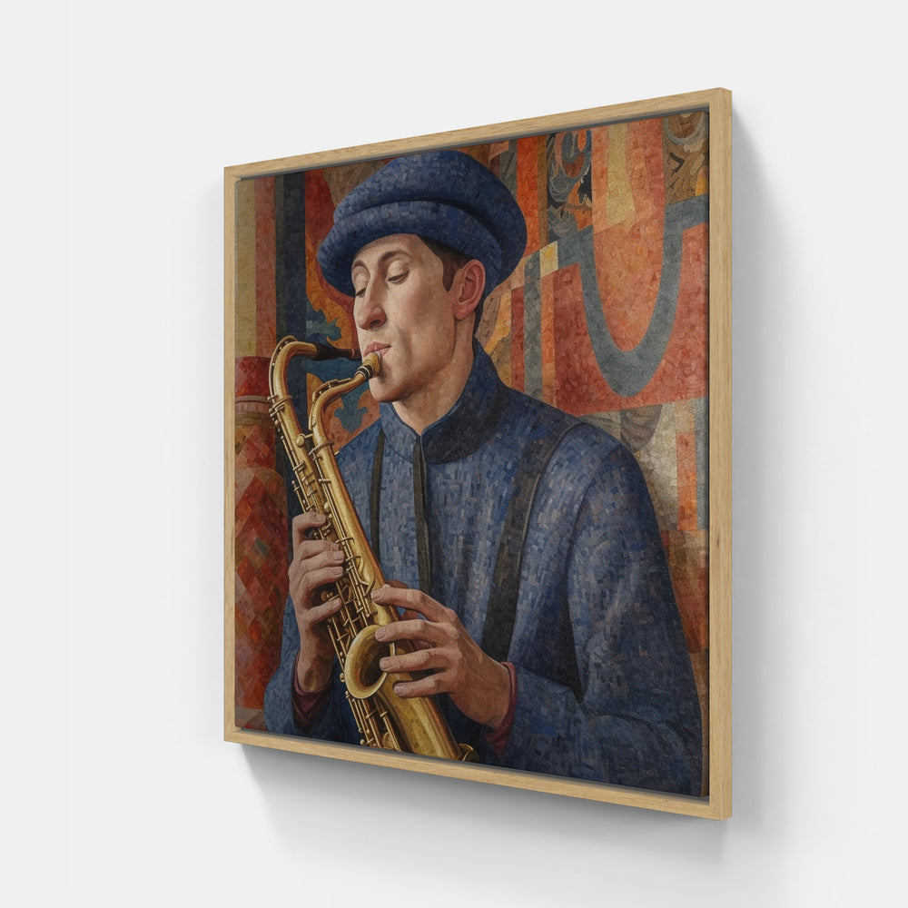 Mellow Saxophone Melodies-Canvas-artwall-Artwall