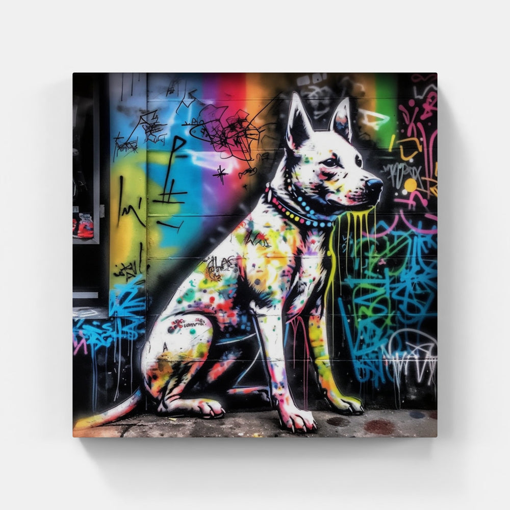 Dog Joy Love Peace-Canvas-artwall-Artwall