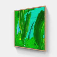 Green life blooms-Canvas-artwall-20x20 cm-Wood-Artwall