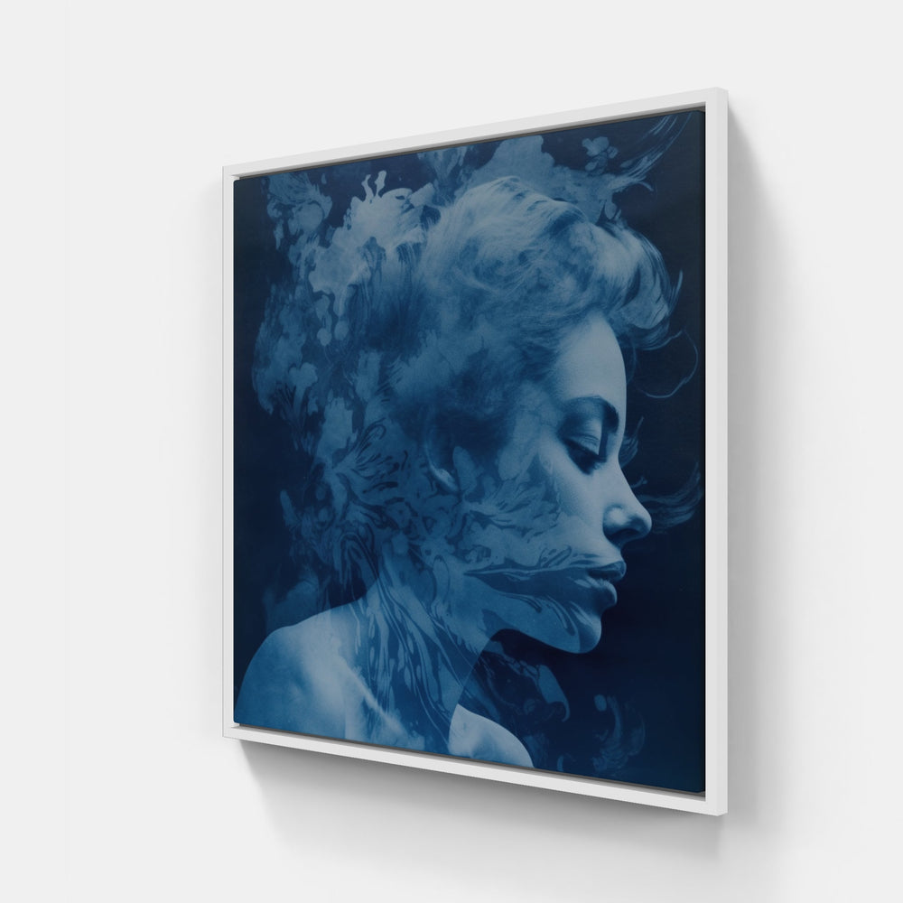 Cyanotype Delight Unveiled-Canvas-artwall-20x20 cm-White-Artwall