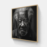 Aged Elegance-Canvas-artwall-20x20 cm-Wood-Artwall