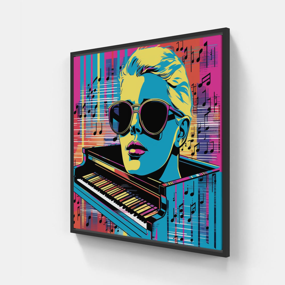 Poetic Piano Masterpiece-Canvas-artwall-20x20 cm-Black-Artwall