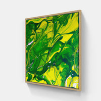 Green time springing-Canvas-artwall-20x20 cm-Wood-Artwall