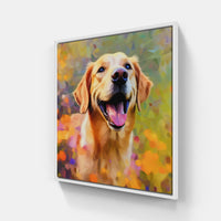 Tail Wagging-Canvas-artwall-20x20 cm-White-Artwall