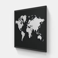 Celestial World Strokes-Canvas-artwall-20x20 cm-Black-Artwall