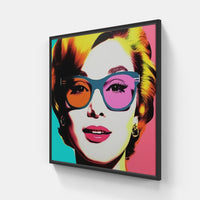 Warhol's Pop Artistry-Canvas-artwall-20x20 cm-Black-Artwall