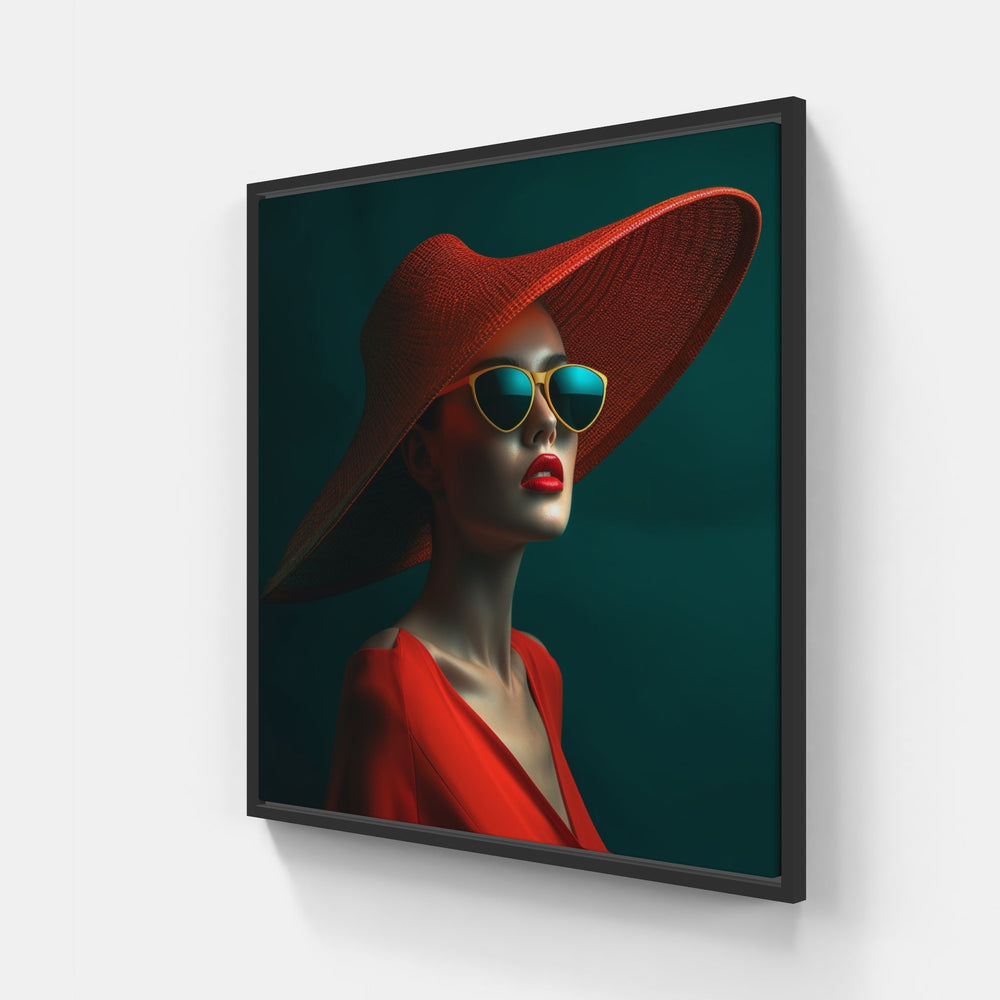 Fashion Symphony Unveiled-Canvas-artwall-20x20 cm-Black-Artwall