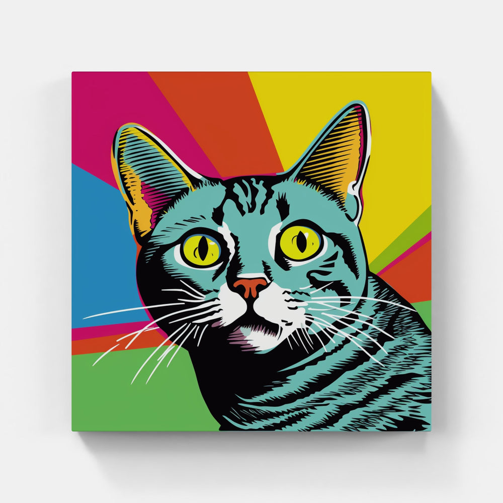 Cat Fuzz Softly-Canvas-artwall-Artwall