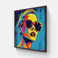 Warhol endless laughter-Canvas-artwall-20x20 cm-Black-Artwall