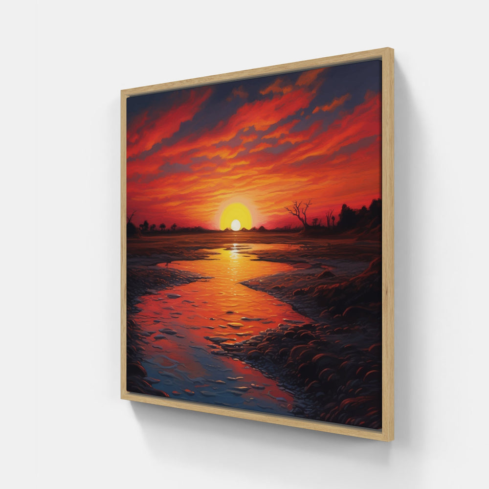 Awe-Inspiring Sunset Bliss-Canvas-artwall-Artwall
