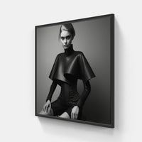 Antique Fashion Splendor-Canvas-artwall-20x20 cm-Black-Artwall