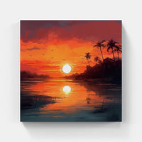 Blissful Sunset Reverie-Canvas-artwall-Artwall