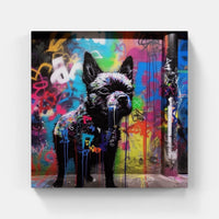 Dog soars high-Canvas-artwall-Artwall